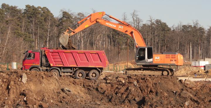 Компания Техоптимум-земляные работы.
Гусеничный экскаватор Hitachi ZX 330 компании Техоптимум.
