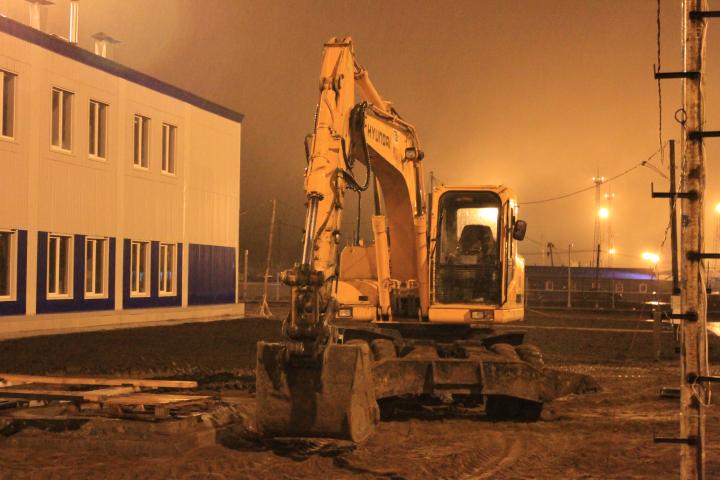 Компания Техоптимум--разработка котлована и вывоз грунта.
Колесный экскаватор Hyundai r 170 w-7 компании Техоптимум.