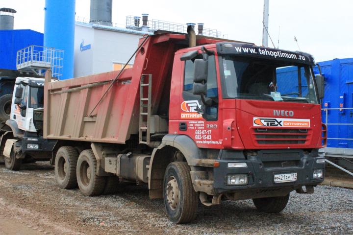Компания Техоптимум-разработка котлована и вывоз грунта.
Cамосвалы IVECO Trakker 380 компании Техоптимум.